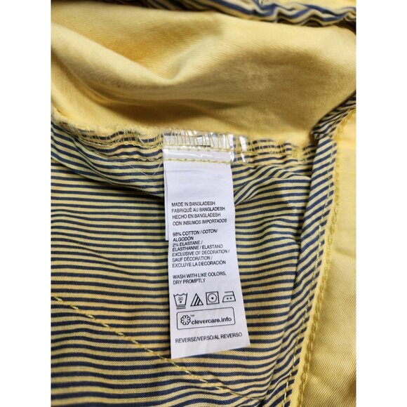 Izod Saltwater Mens Size 40 Yellow Stretch flat front relaxed Shorts NWT --24 - Picture 7 of 7
